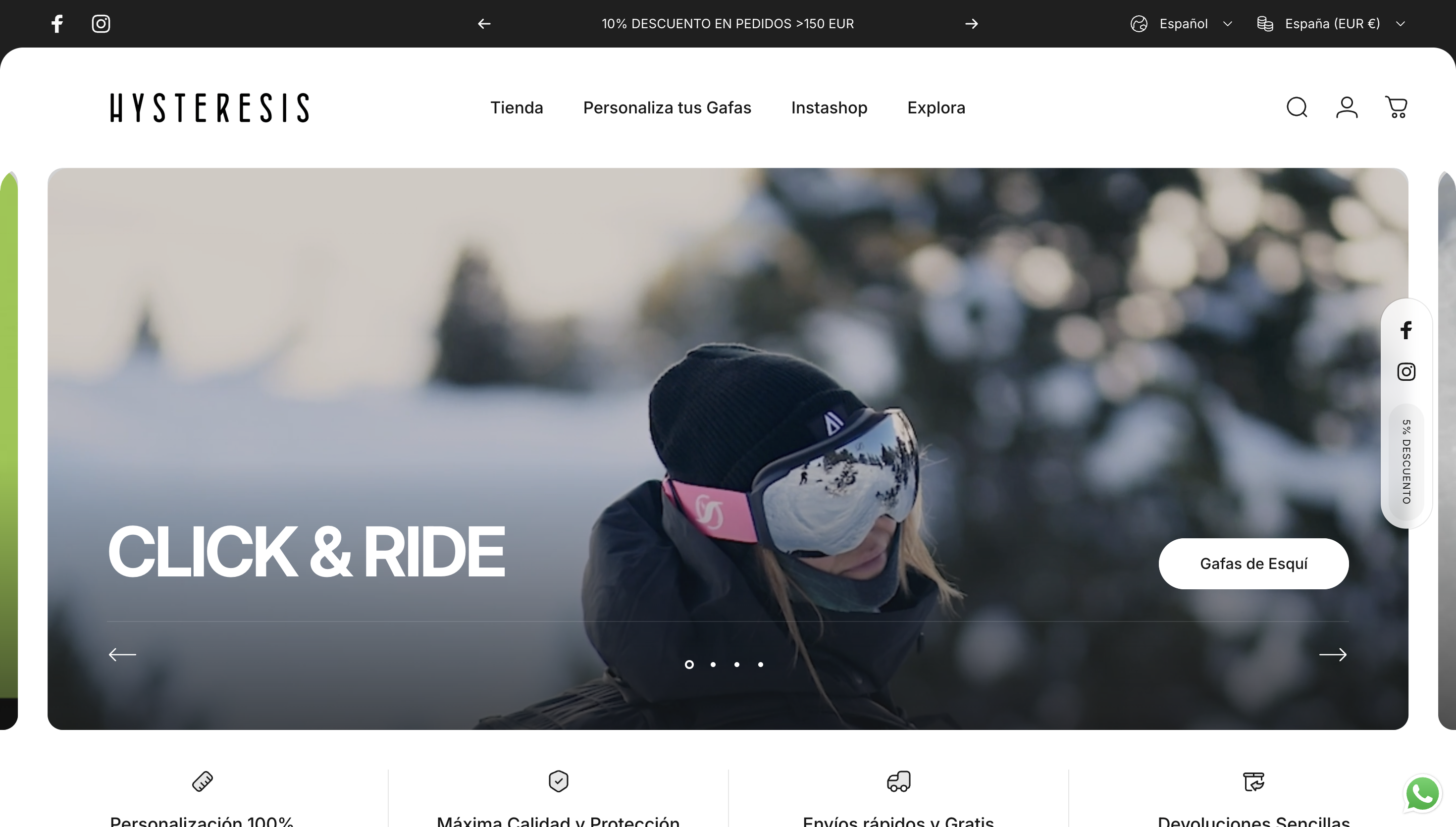 Ejemplo de página web